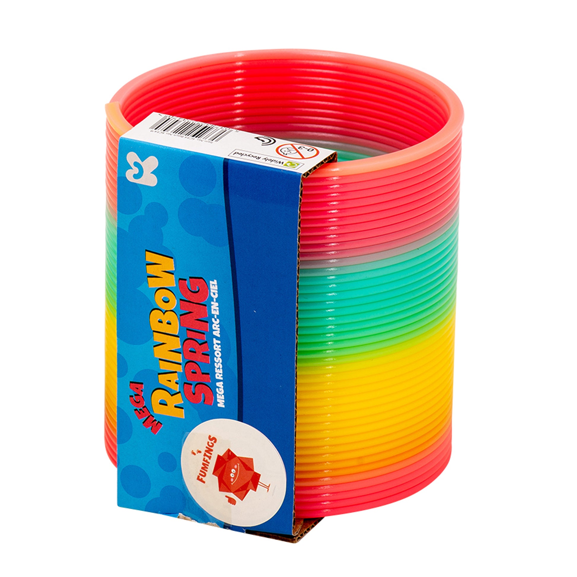 ROOST Springfeder SC54 – Regenbogen – 10 × 11 × 10 cm – mehrfarbig