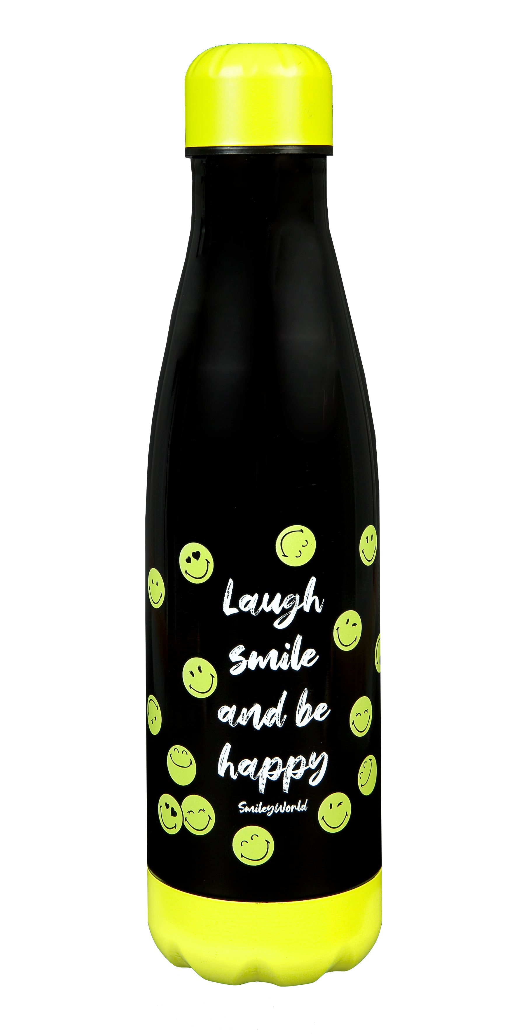 ROOST SMEL9894 Isolierflasche 450 ml – Doppelwandig, Smiley