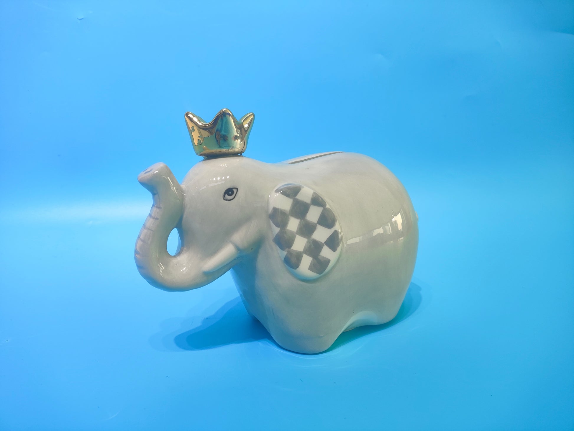 ROOST Sparbüchse Elefant mit Krone – 17 × 14 × 8,5 cm