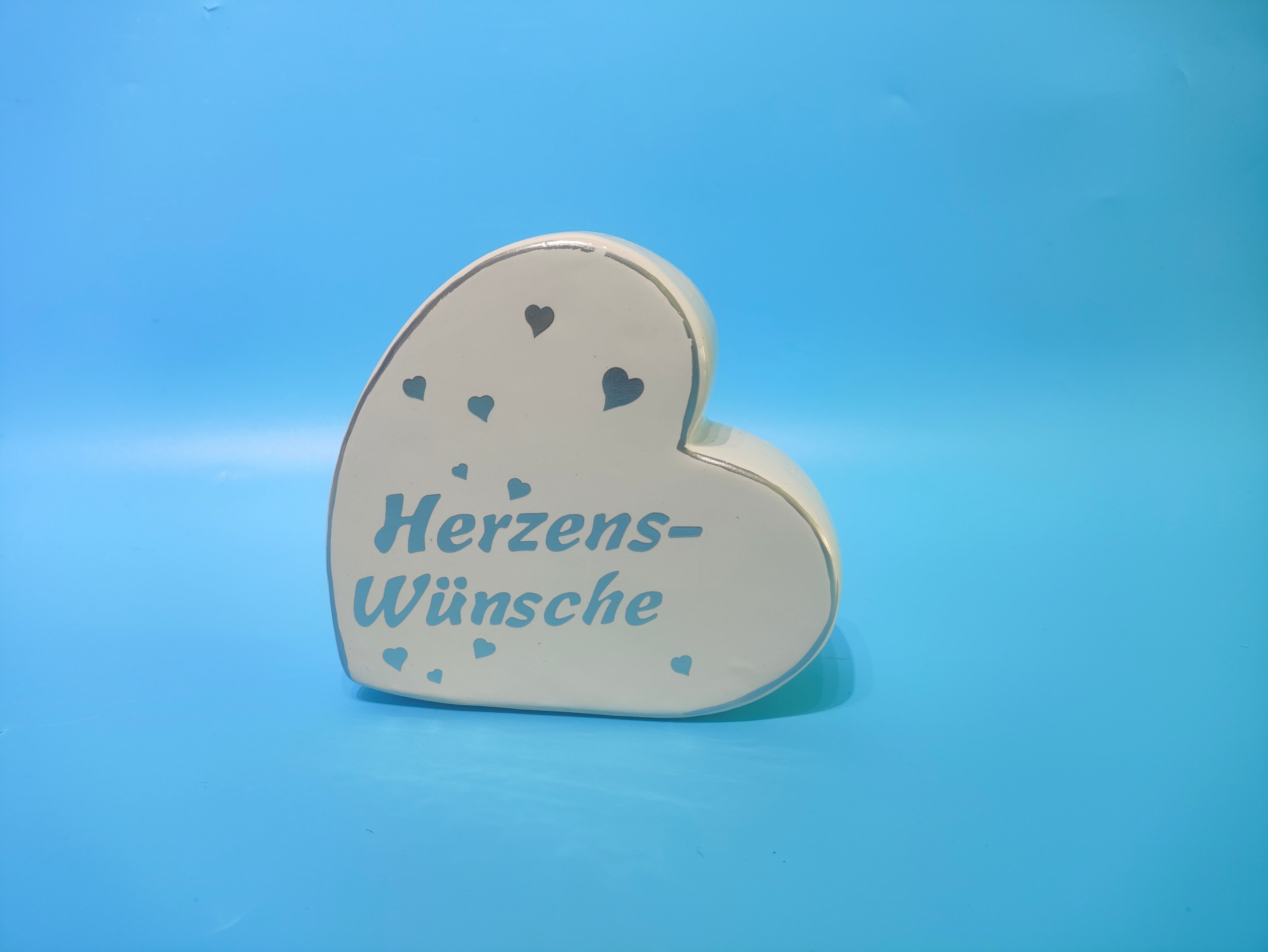 ROOST Spardose Herz – 14 × 6,5 × 14 cm