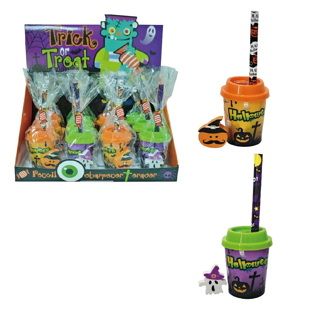 ROOST Schreibset WST-001 Halloween – 3-teilig – mehrfarbig
