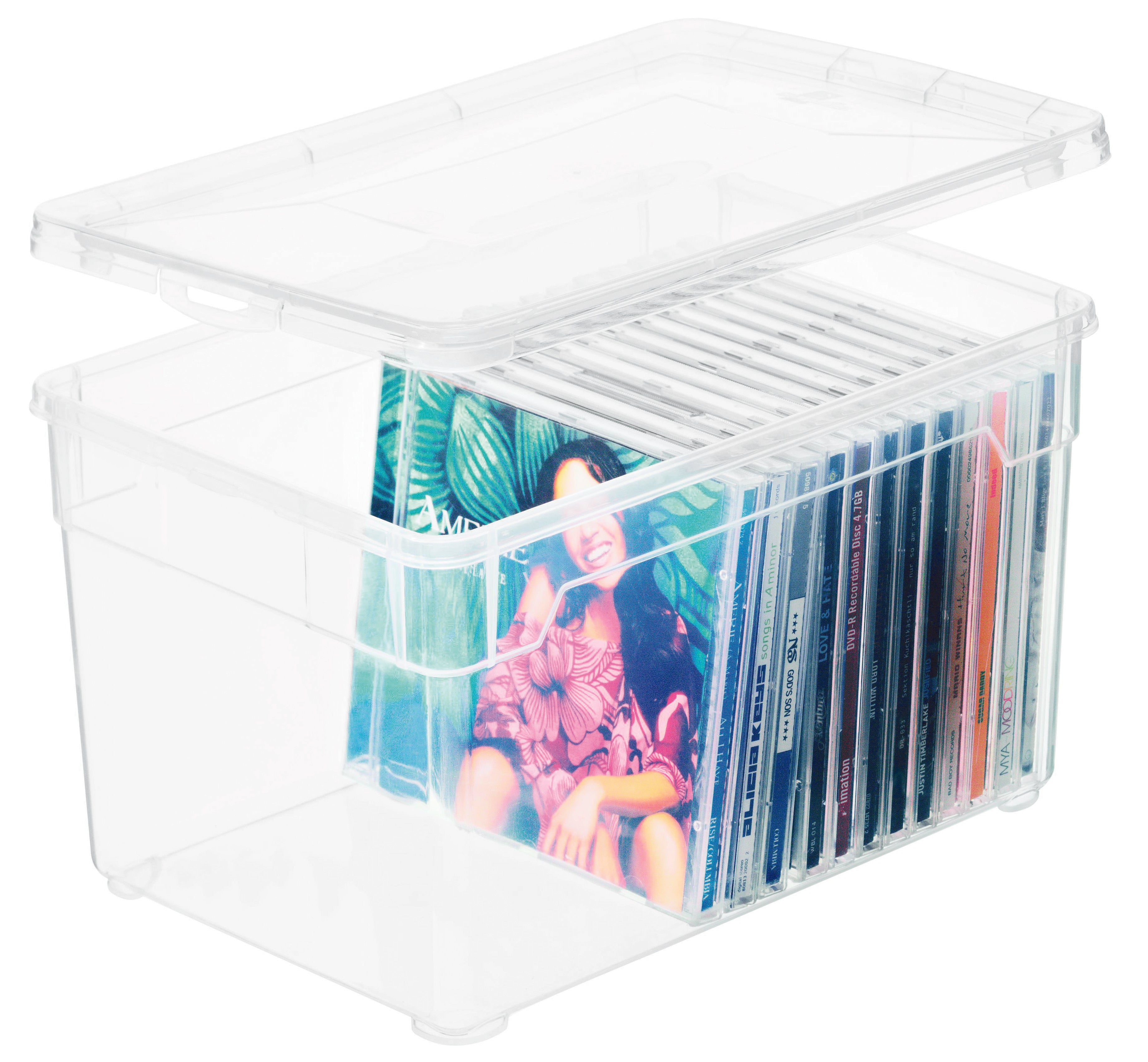 Rotho Clear 141290009 Aufbewahrungsbox 5 l (mit Deckel) – Kunststoff – transparent – 173 × 150 × 260 mm