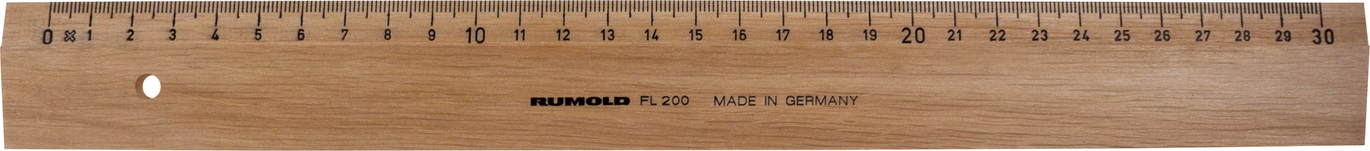 Rumold Lineal – Holz – 32,2 cm – Tuschekante, Facette