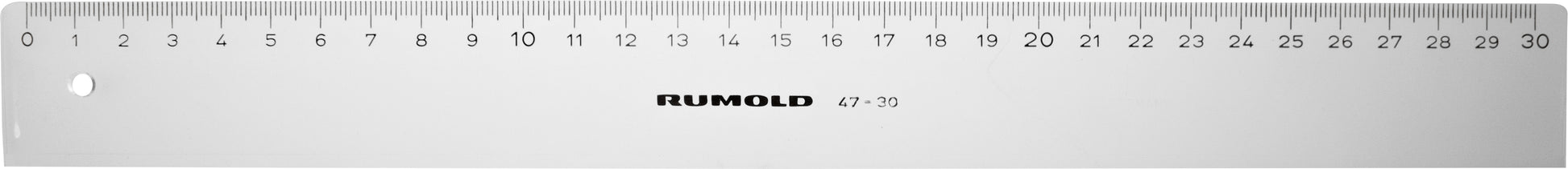 Rumold Lineal – Acryl – 33,2 cm – Tuschekante, Facette – Transparent