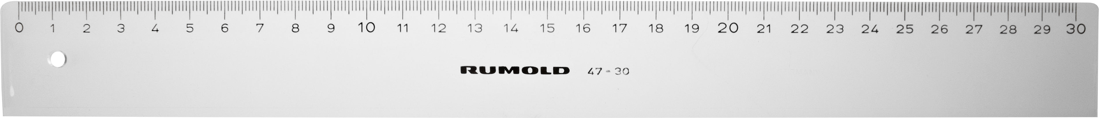 Rumold Lineal – Acryl – 33,2 cm – Tuschekante, Facette – Transparent
