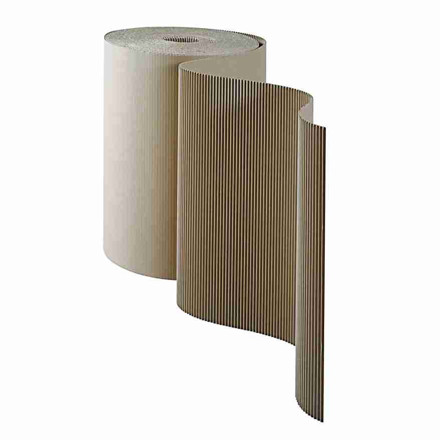 Rollenwellkarton – grobwellig – 30 cm × 65 m – Karton – braun – 1 Stück