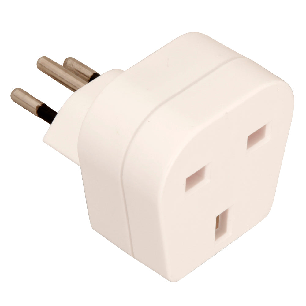 S-electro Reiseadapter – von CH (Typ J) zu UK (Typ G) – weiss