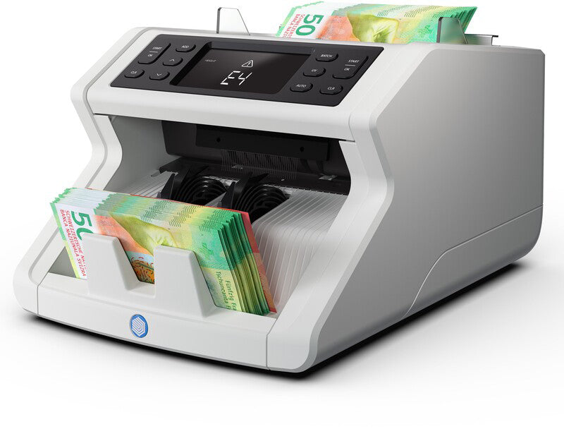 Safescan SS2210 G2 – Banknotenzähler – 1'000 Scheine/Min, UV/Grössenprüfung, 300 Banknoten, Schwarz/Weiss