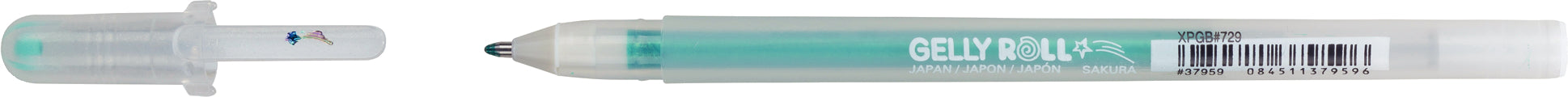Sakura Gelly Roll Stardust Gelschreiber – grün, Spitze 0,5 mm, glitzernd