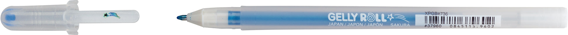Sakura Gelly Roll Stardust Gelschreiber – Blau, Spitze 0,5 mm, glitzernd