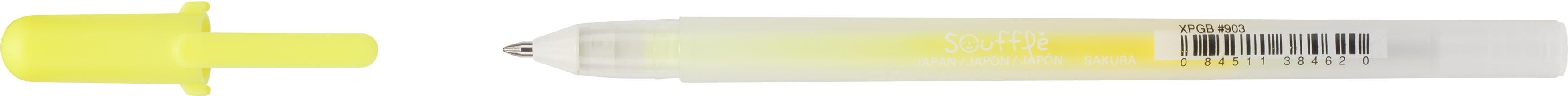 Sakura Gelly Roll Soufflé Gelschreiber – Gelb, Spitze 0,7 mm, deckend, 3D-Effekt