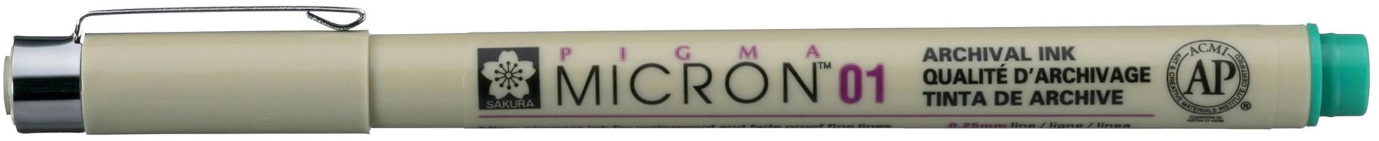 Sakura Pigma Micron Fineliner – 0,25 mm, grün, wasserfest