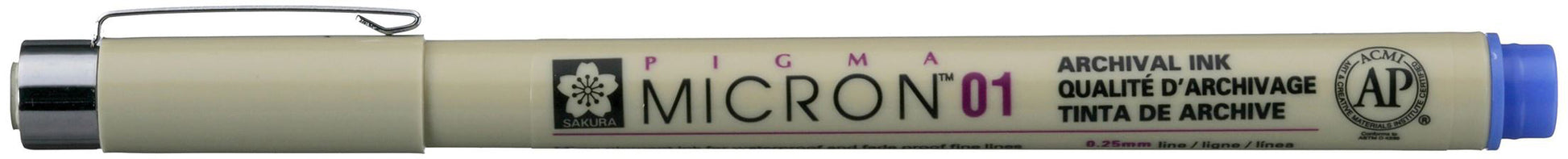Sakura Pigma Micron Fineliner – 0,25 mm, blau, wasserfest