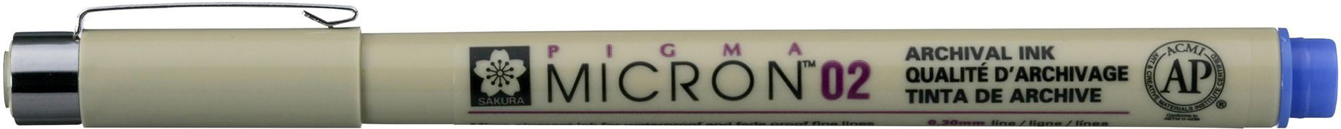 Sakura Pigma Micron Fineliner – 0,3 mm, blau, wasserfest
