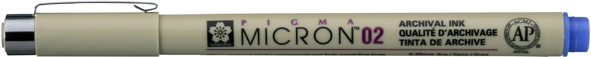 Sakura Pigma Micron Fineliner – 0,3 mm, blau, wasserfest