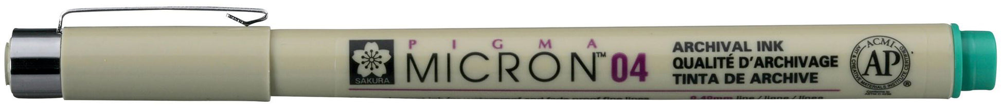 Sakura Pigma Micron Fineliner – 0,4 mm, grün, wasserfest