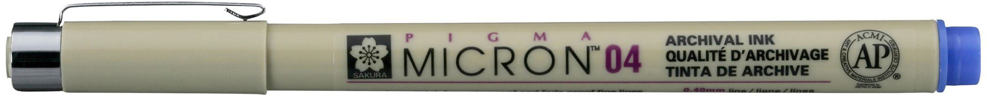 Sakura Pigma Micron Fineliner – 0,4 mm, blau, wasserfest
