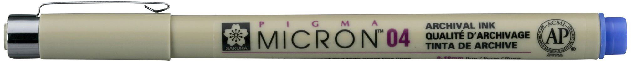 Sakura Pigma Micron Fineliner – 0,4 mm, blau, wasserfest