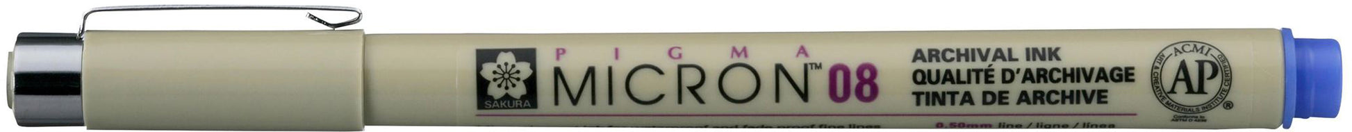 Sakura Pigma Micron Fineliner – 0,5 mm, blau, wasserfest