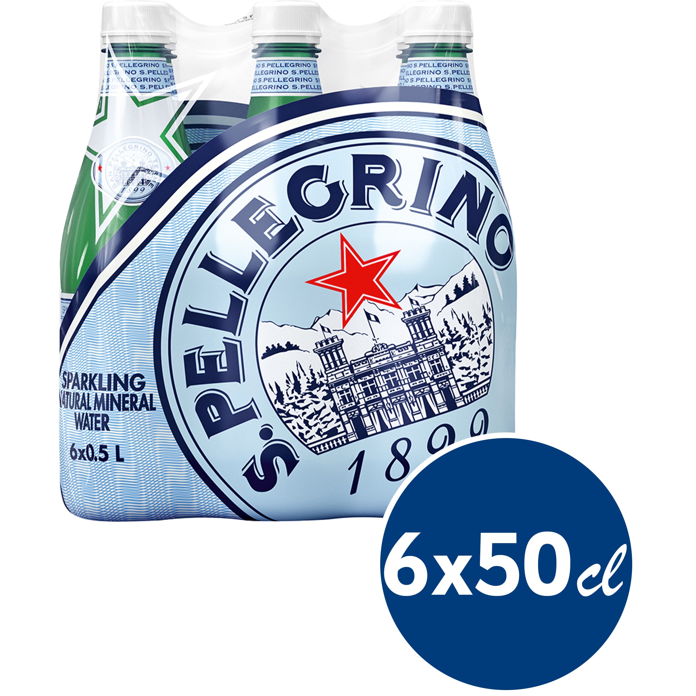 San pellegrino S.Pellegrino – Mineralwasser prickelnd, leicht salzig – 6 × 50 cl