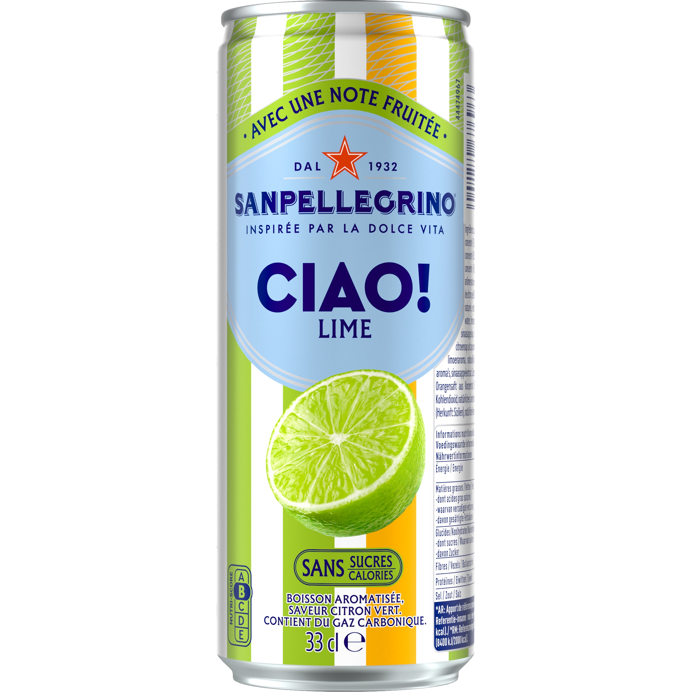 San Pellegrino – Limonade Ciao, Pfirsich & Zitrus, zuckerfrei