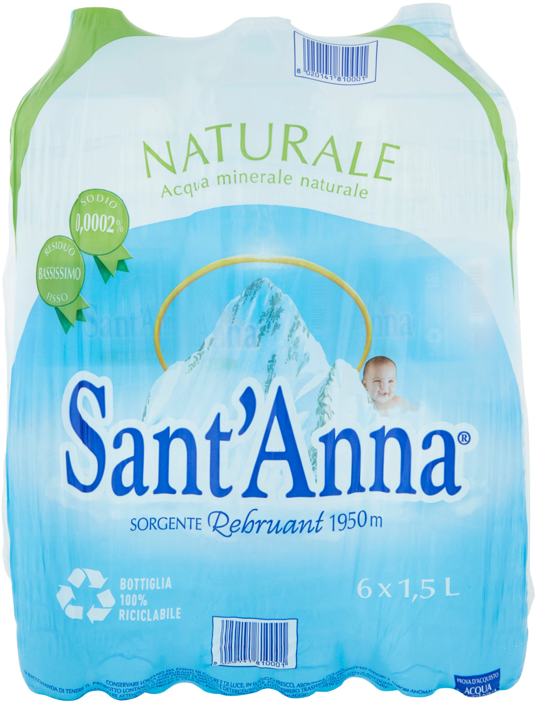 Sant anna Sant'Anna – Stilles Mineralwasser – 6 × 1,5 l