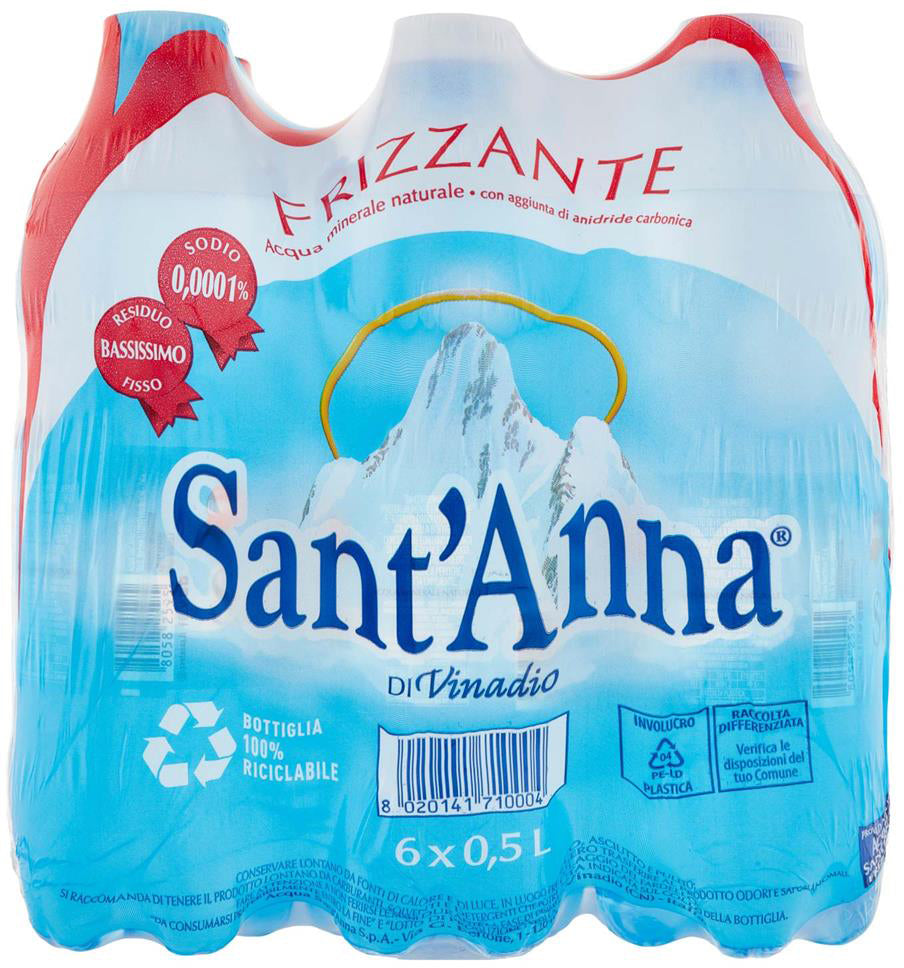 Sant anna Sant'Anna – Mineralwasser prickelnd – 6 × 50 cl