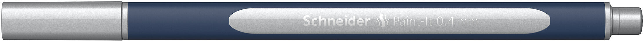 Schneider AG Schneider Paint-it 50011007 – Tintenroller, 0,4 mm, rosa metallic, mit Kappe, Kunststoff, silber metallic
