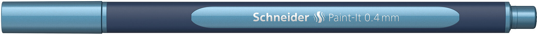 Schneider AG Schneider Paint-it 50011030 – Tintenroller, 0,4 mm, Polar Blau Metallic, mit Kappe, Kunststoff