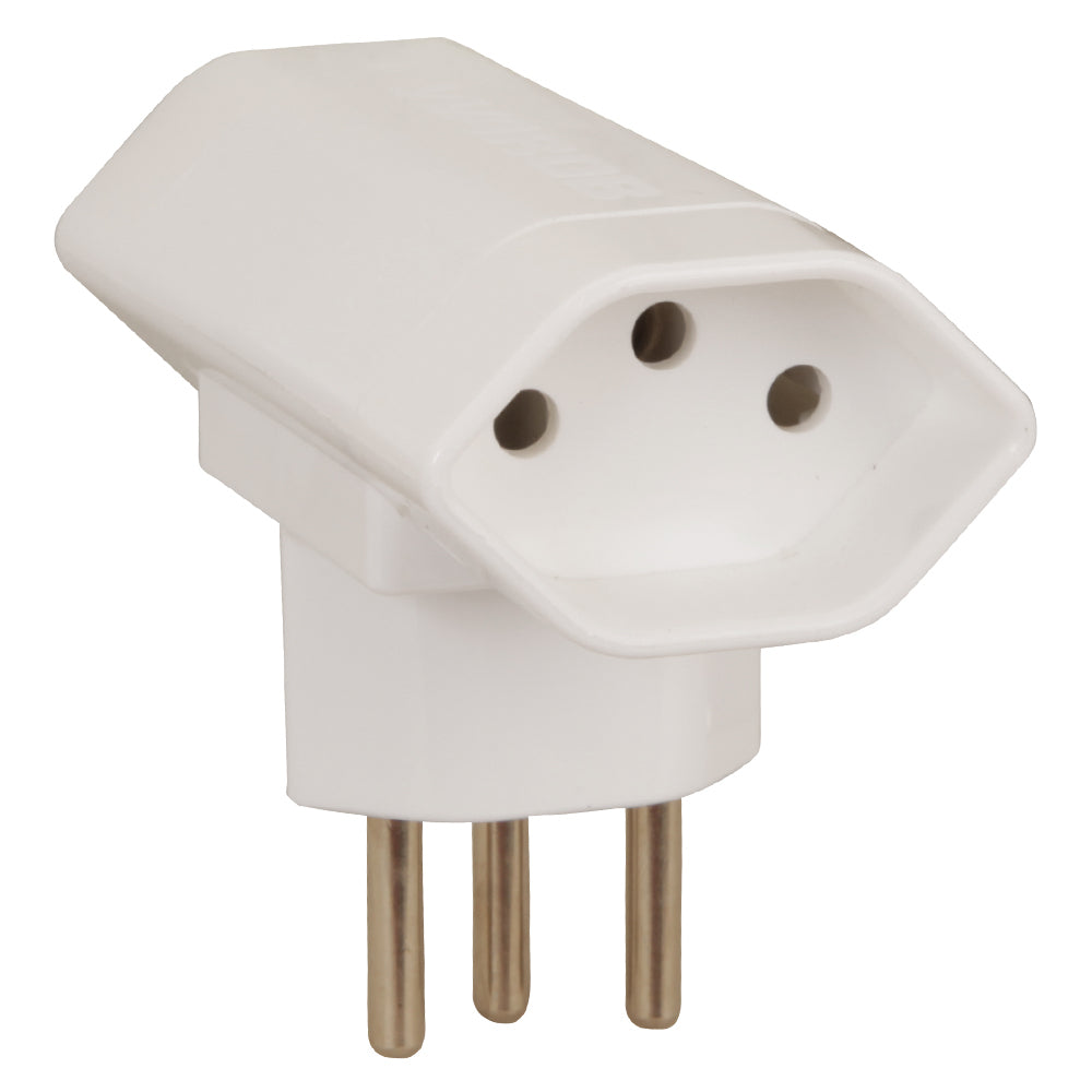 M. Schönenberger Adapterkabel, T13 zu 2×T13, Kunststoffgehäuse – Weiss