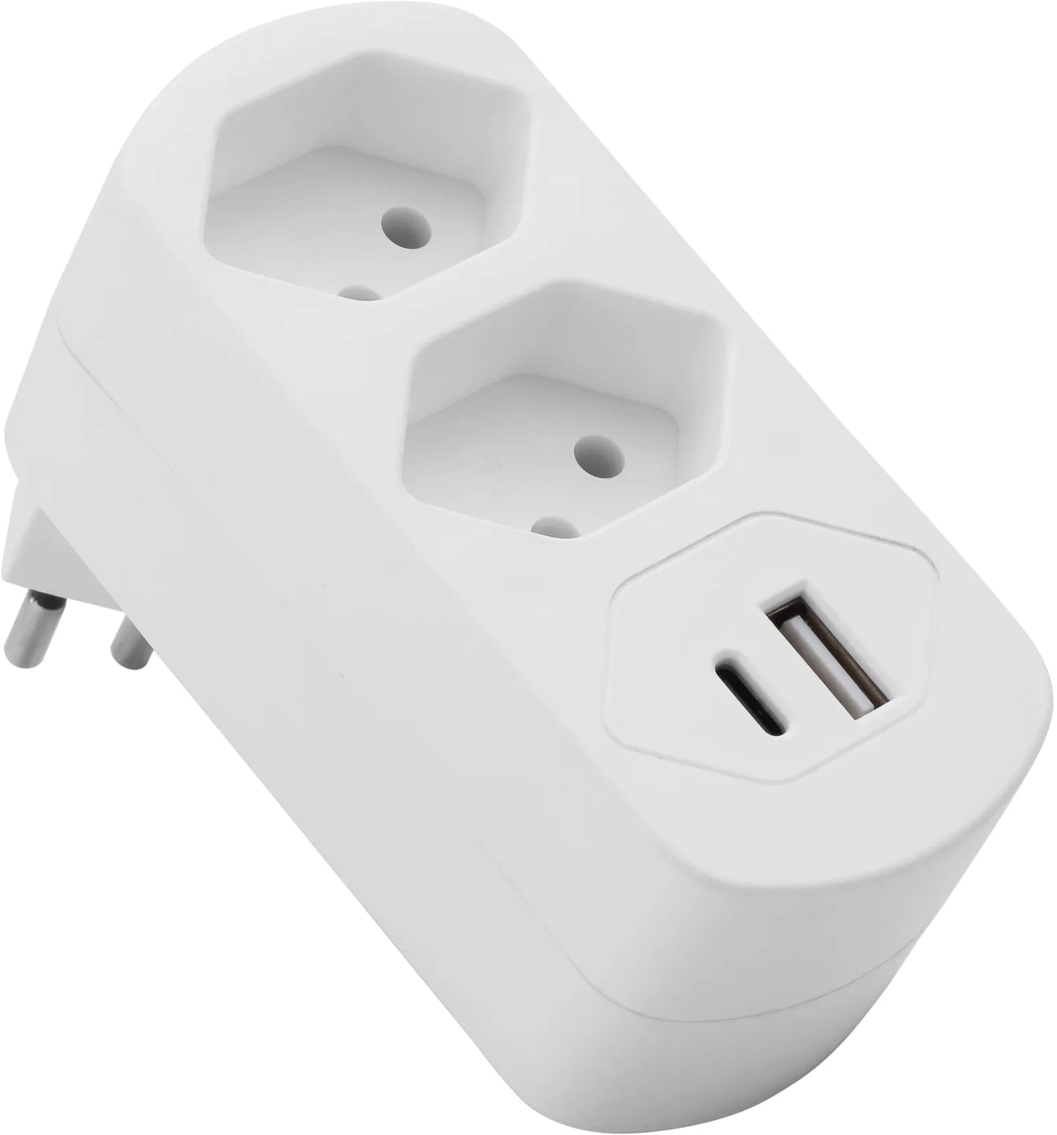 M. Schönenberger 85.598.2W Steckdosenleiste CH T13 2× – USB‑C×1, USB‑A×1 – PD 30 W, drehbar – weiss