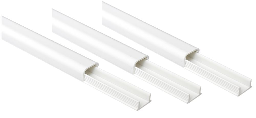 M. Schönenberger 87.1410.3 Wandkanal – 14 × 10 mm – 1 m – Kunststoff – Weiss, 3 Stk.