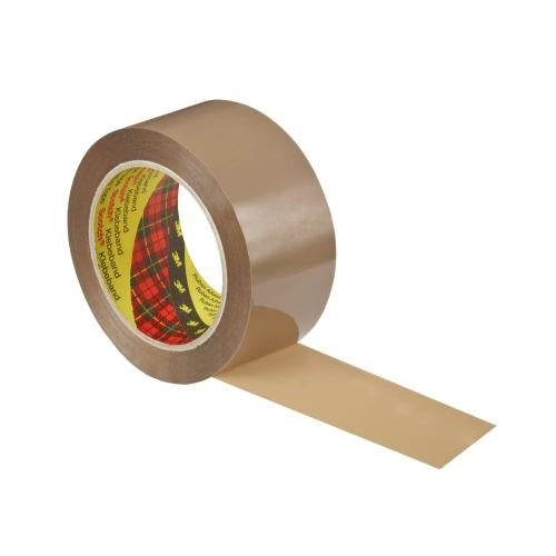 Scotch 309-5066B – Verpackungsklebeband, PP, Braun, Geräuscharm, Acrylat – 50 mm × 66 m