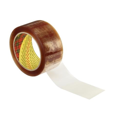 Scotch Verpackungsband, PP, 25 mm × 66 m, Transparent, Naturkautschuk, Geräuscharm, 3707/25T
