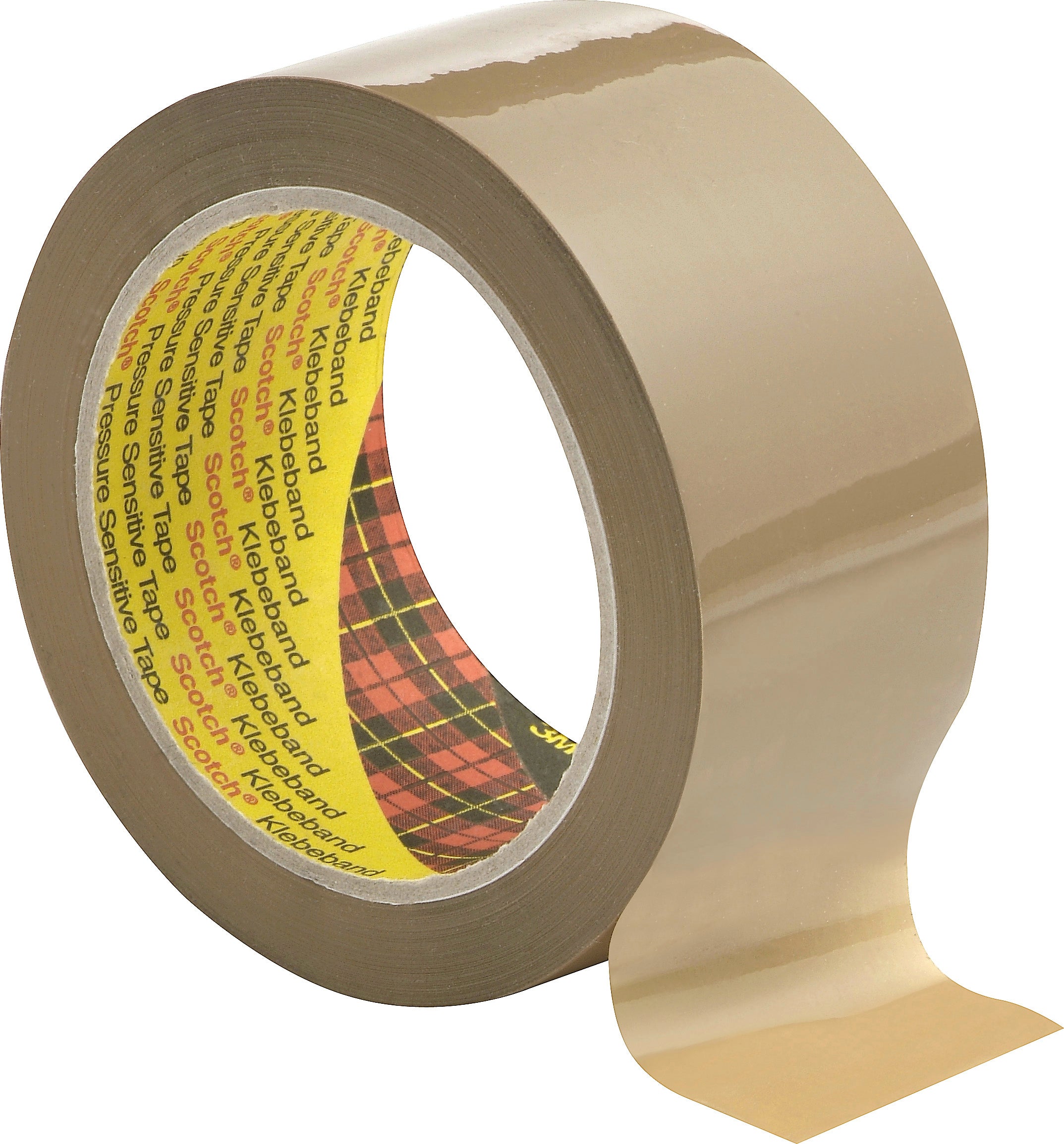 Scotch Profi 3707/38B – Verpackungsklebeband, PP, Braun, Geräuscharm, Naturkautschuk – 38 mm × 66 m