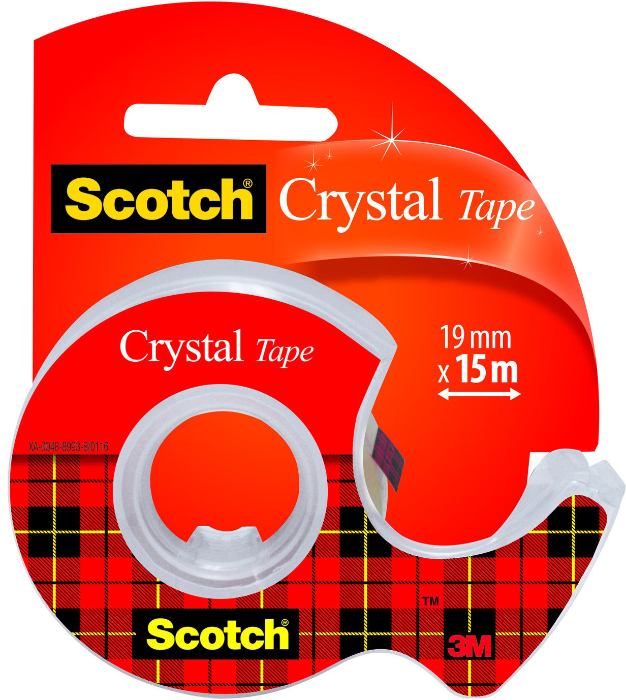 Scotch Crystal 600 Klebefilm Klar – 19 mm × 15 m, Transparent, Zelluloseacetat