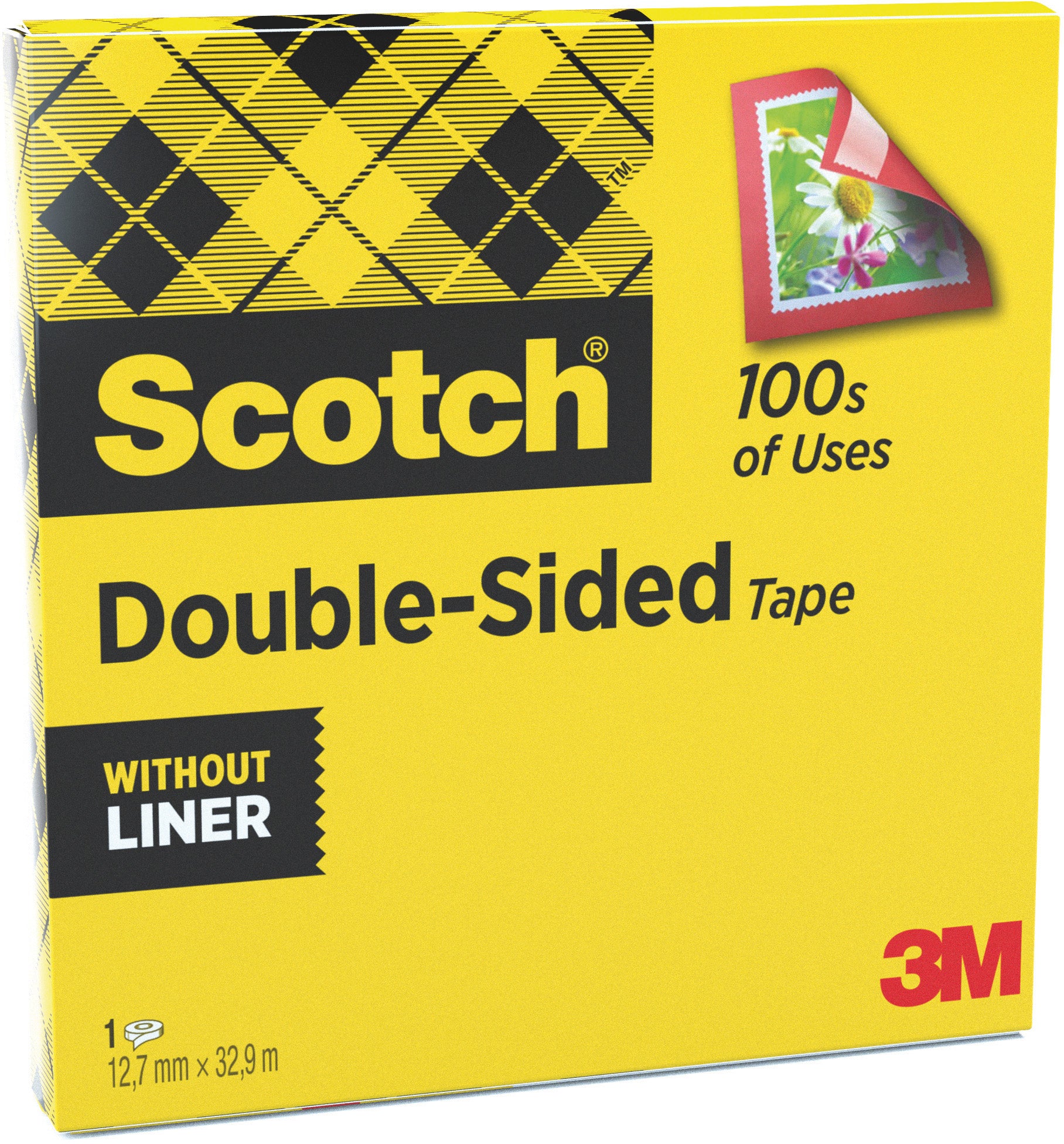 Scotch 665 Doppelseitiges Klebeband – 12 mm × 33 m, permanent