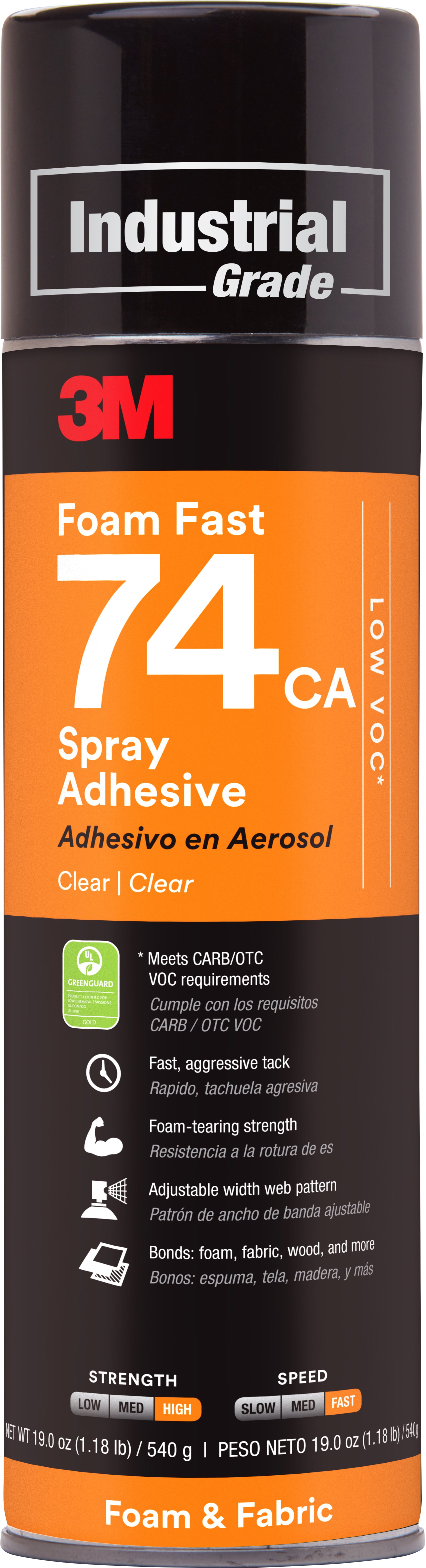 Scotch Sprühkleber FoamFast 74 Spray – 500 ml – für Schaumstoffe