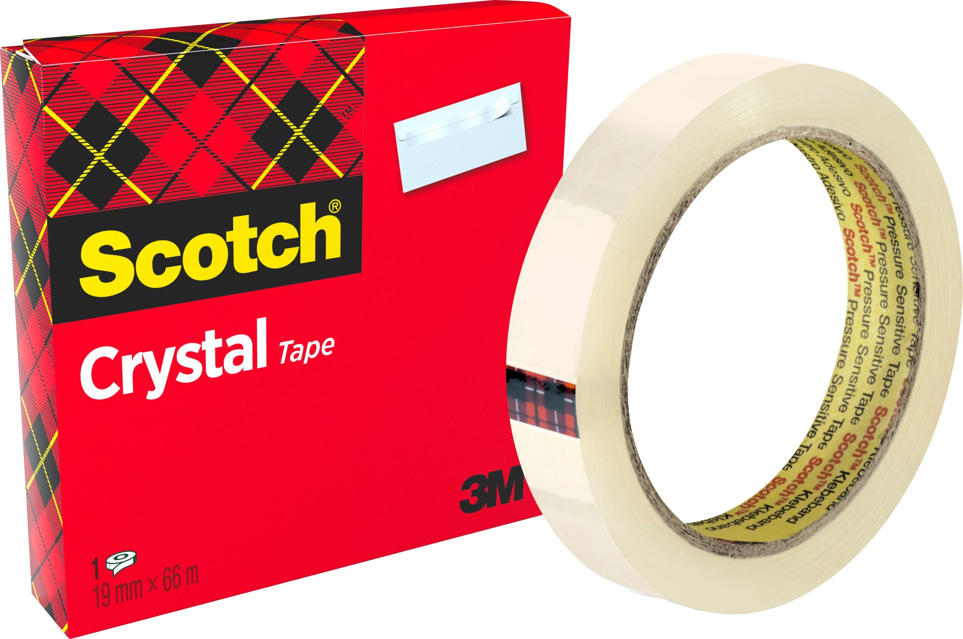 Scotch Crystal Clear 600 Klebefilm klar – 19 mm × 66 m, kristallklar, permanent