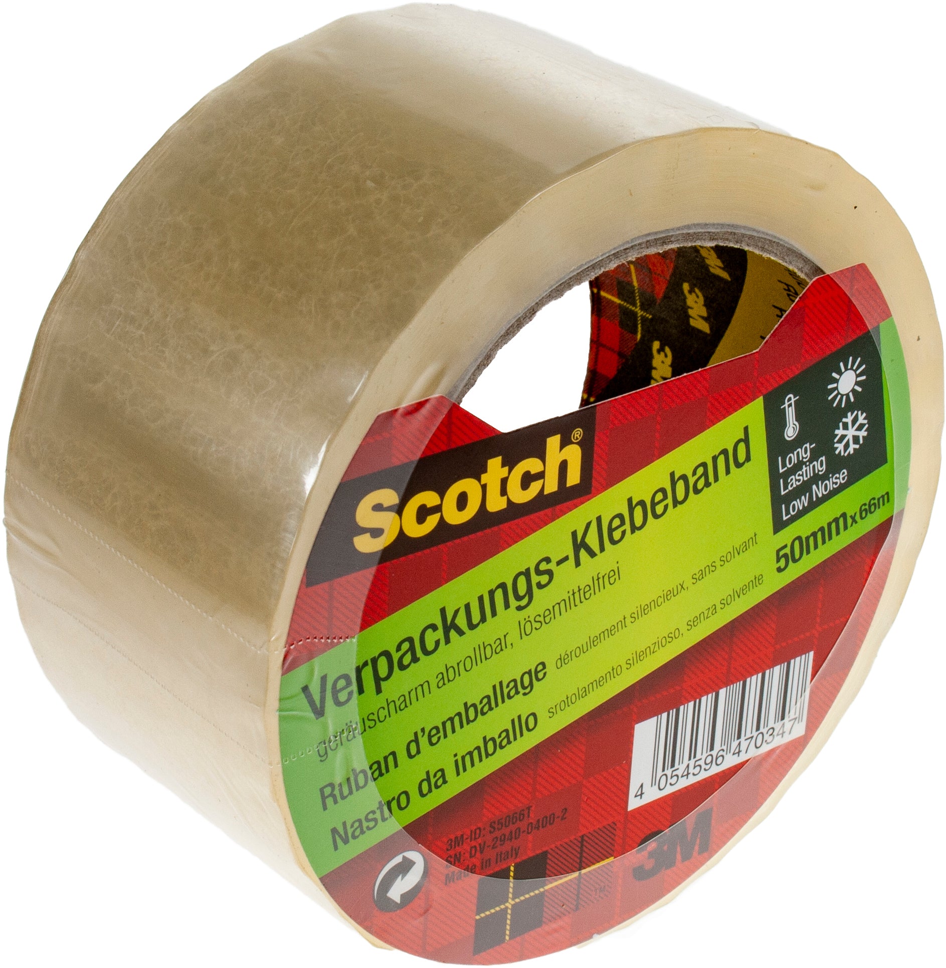 Scotch S5066T – Verpackungsklebeband, transparent – 50 mm × 66 m