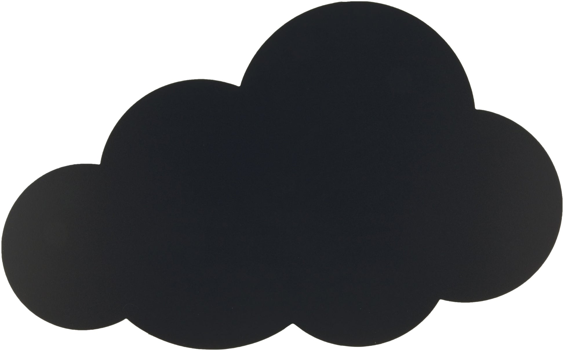 Securit Silhouette-Kreidetafel CLOUD FB-CLOUD – 480 × 290 mm – schwarz – inkl. Kreidestift, Wandmontageset