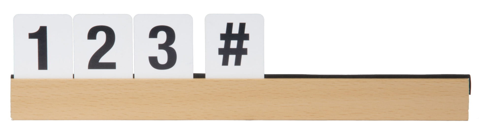 Securit Zubehör Buchstabenleiste – zur Wandmontage – 1'000 mm – Teak