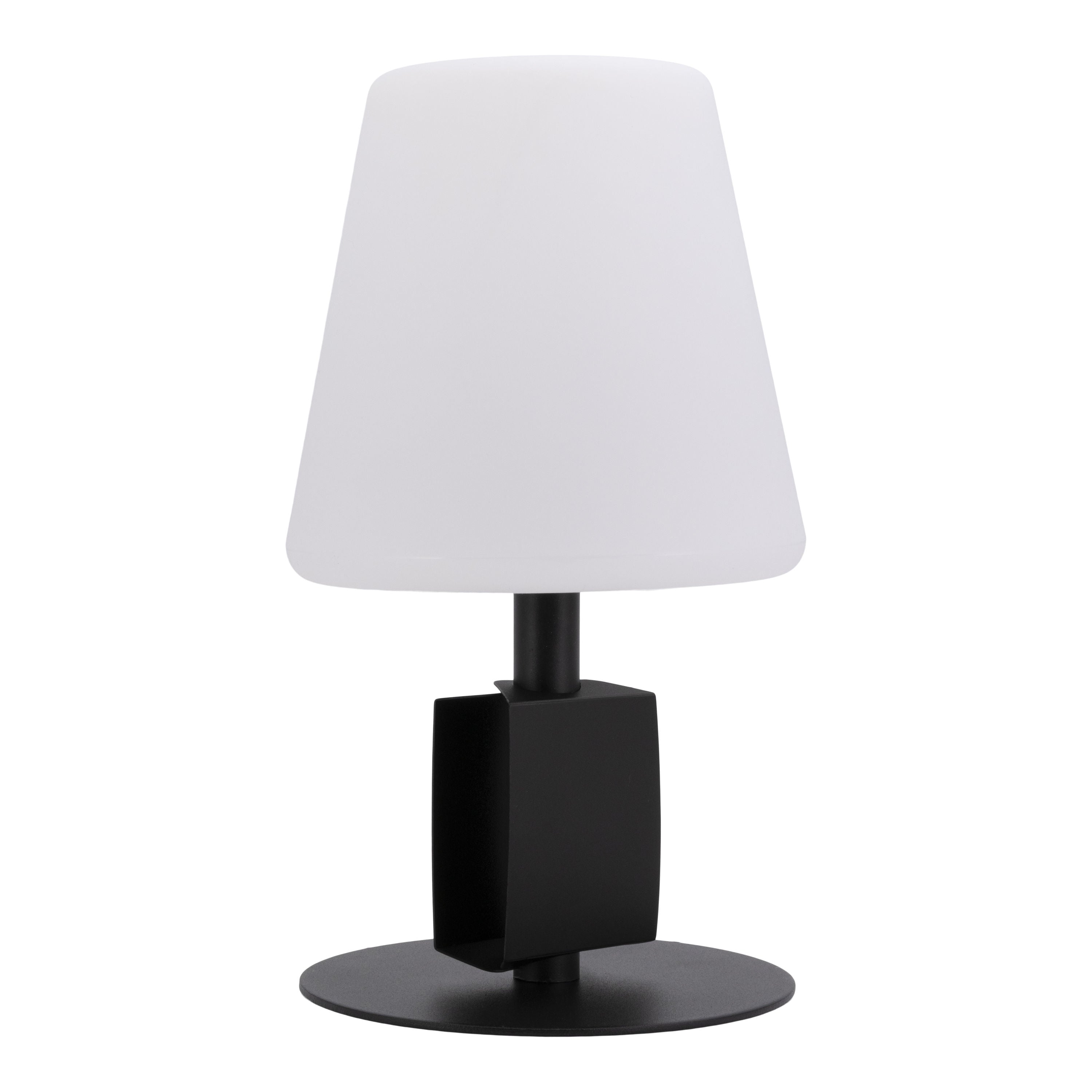 Securit Tischleuchte Aussen MICHELLE LP-BL-TA – 16,2 cm – Warmweiss – IP54 – Akkubetrieb – dimmbar, Schwarz