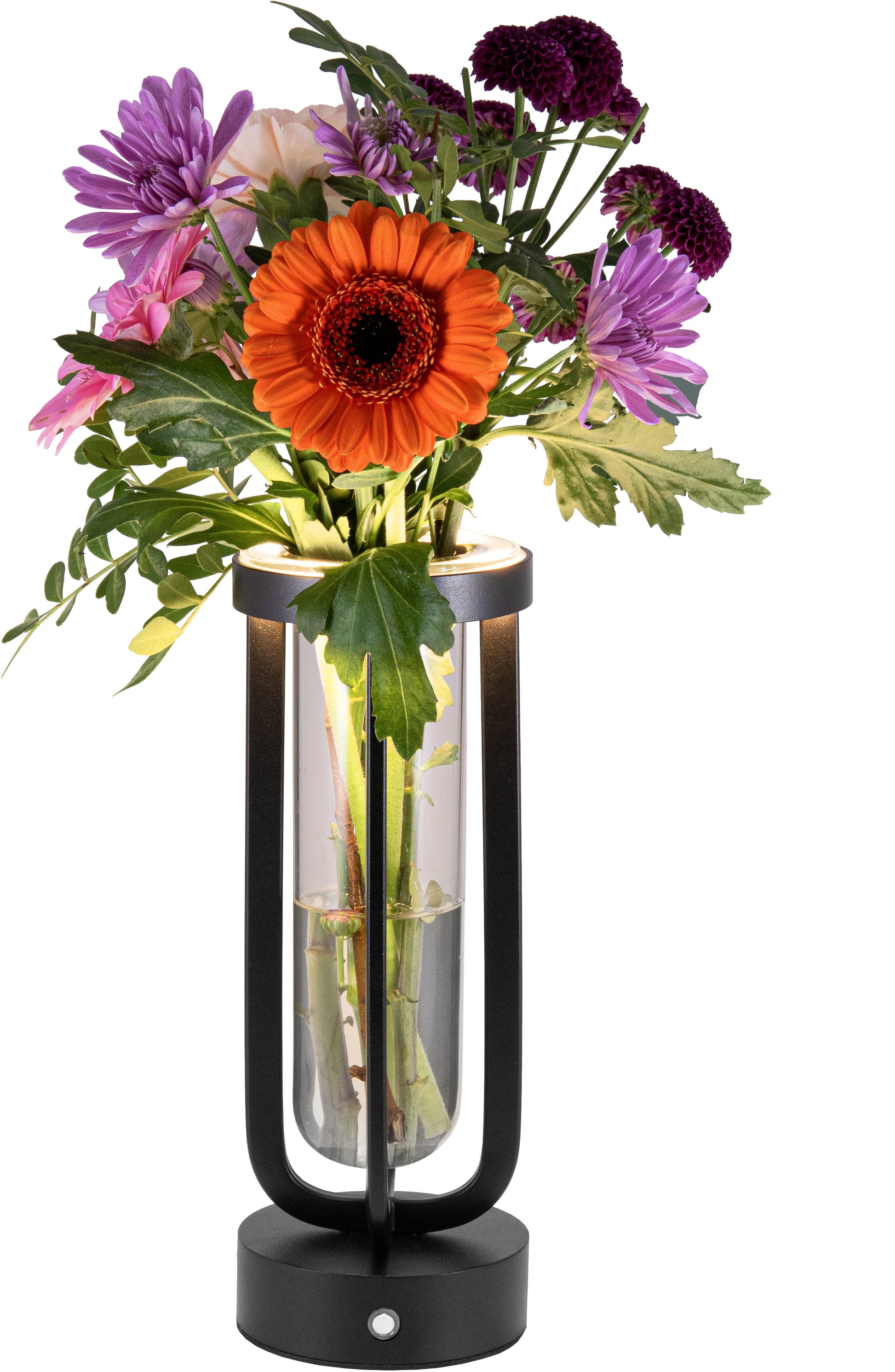 Securit Tischleuchte FLORENCE – LED 1 W, 9–20 lm, 2700 K, dimmbar, Akku 8–14 h – Schwarz