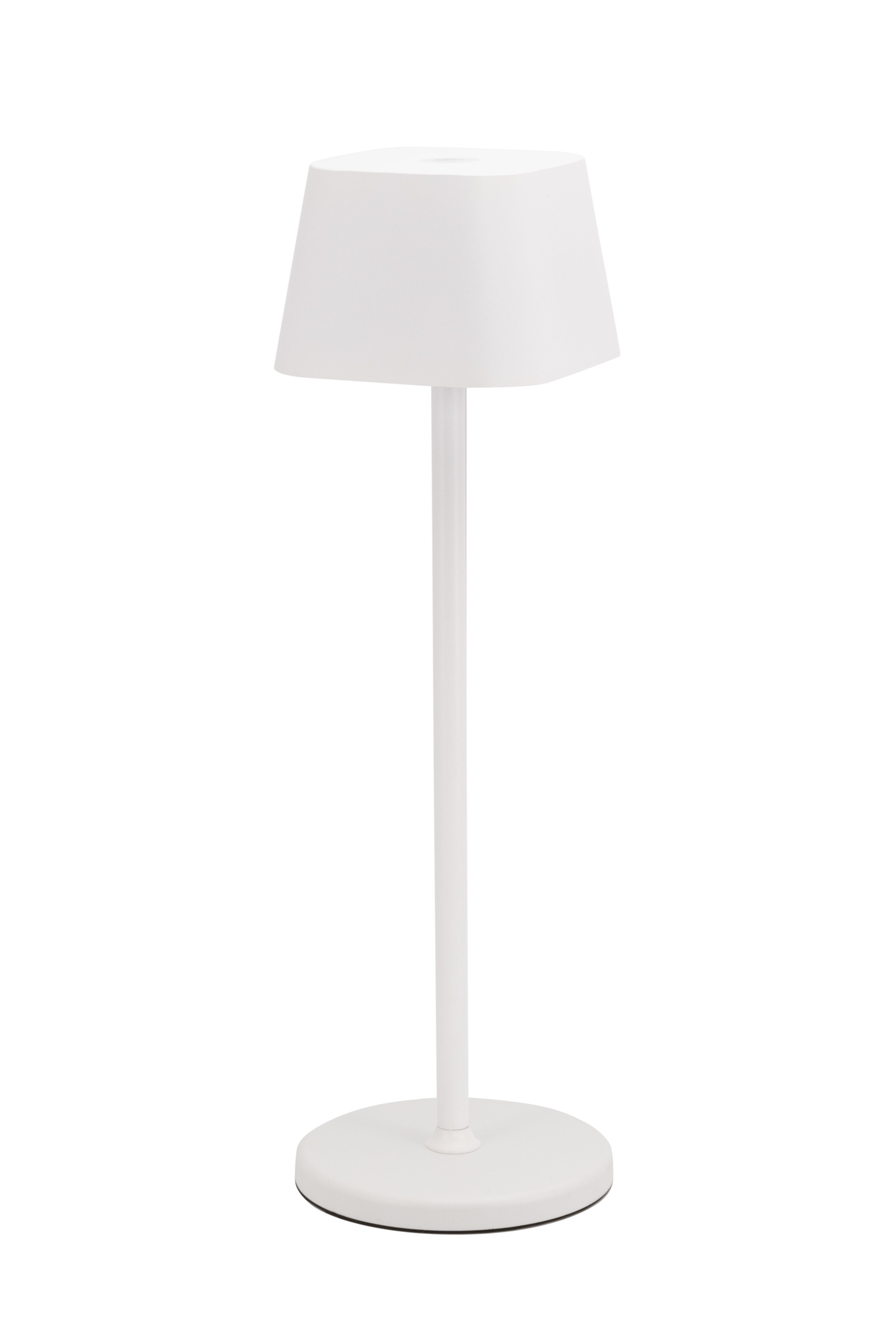 Securit Tischleuchte Aussen GEORGINA LP-GE-WT – 13,5 cm – Warmweiss – IP54 – Akkubetrieb, dimmbar – Weiss