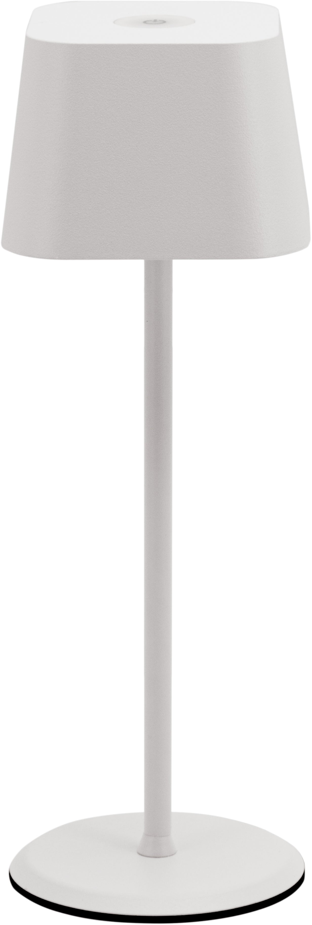 Securit Tischleuchte Aussen MALTA LP-MT-WT – 25 cm – IP54 – Akkubetrieb, dimmbar, USB-C – Weiss