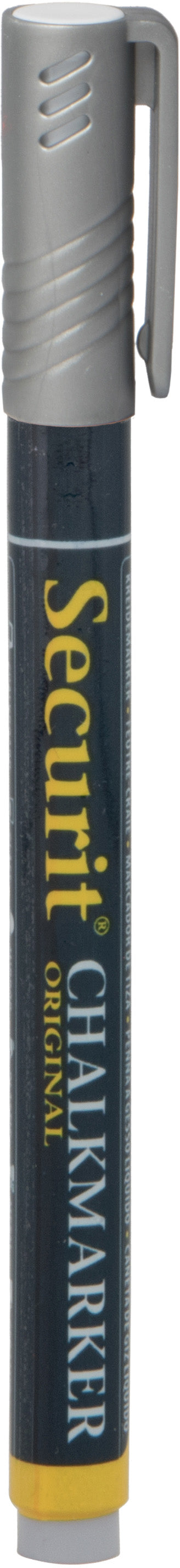 Securit SMA100-SL Kreidemarker – 1–2 mm – Silber, für Glas und andere glatte Oberflächen