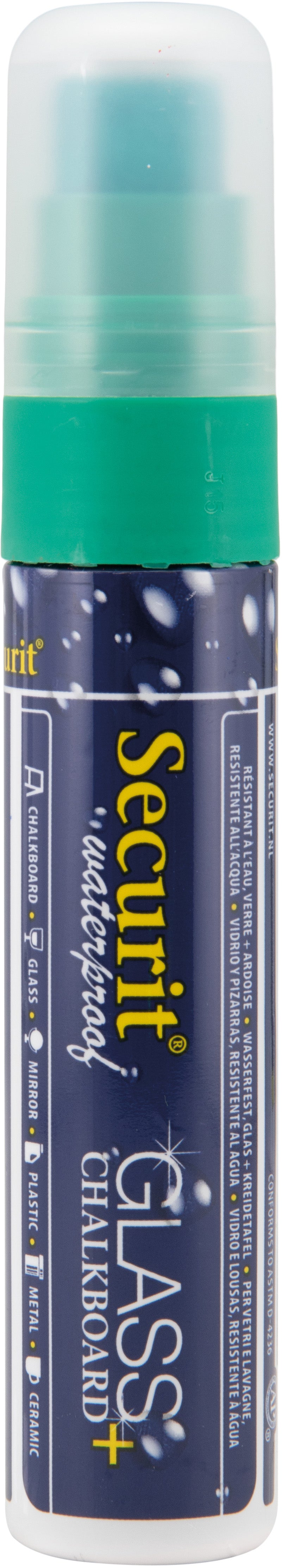 Securit SMA820-GR Kreidemarker – 7–15 mm – Grün, für Glas und andere glatte Oberflächen