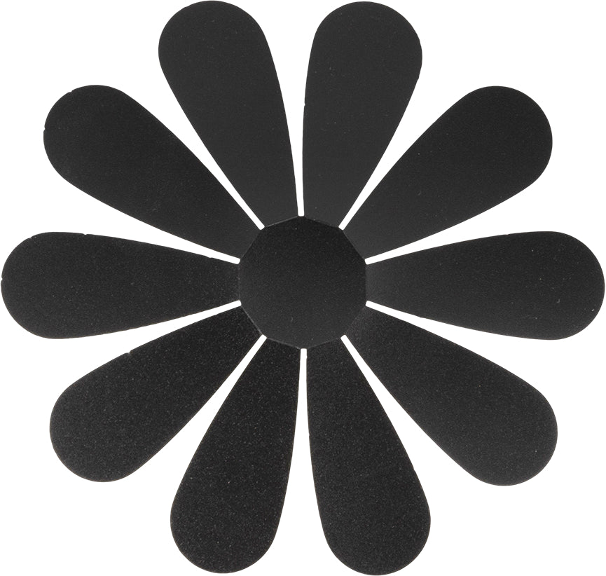 Securit Silhouette-Kreidetafel W3D-FLOW – 277 × 163 mm – schwarz – inkl. Wandmontage, Kreidestift – 7 Stk.