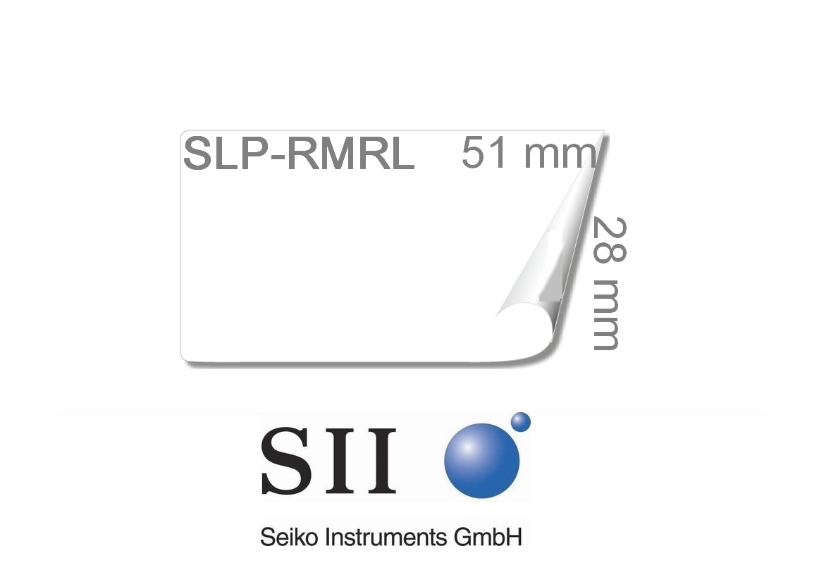 Seiko Instruments SEIKO SLP-RMRL – Etiketten (Rolle) 51 × 28 mm – weiss – wiederablösbar – 220 Etiketten/Rolle, 2 Rollen/Pack